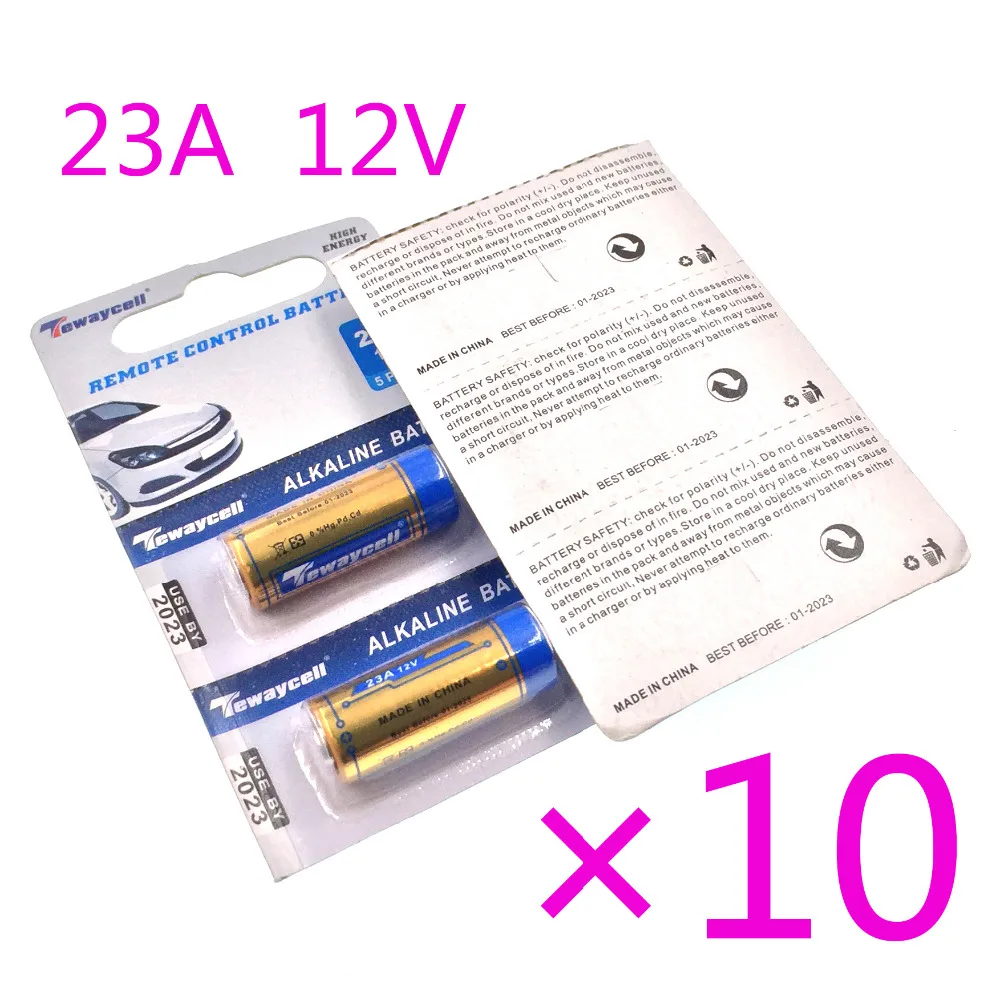 10pcs / veliko Majhnih Baterije 23A 12V 21/23 A23 E23A MN21 MS21 V23GA L1028 suho alkalna baterija za zvonec, alarm, walkman