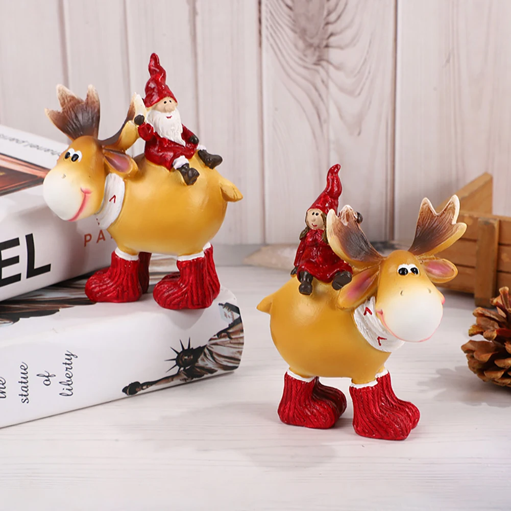 Božič Smolo Elk Santa Claus Okraski Vesel Božič Okraski Za Dom Figurice Miniature 2022 Novo Leto, Božič Dekor