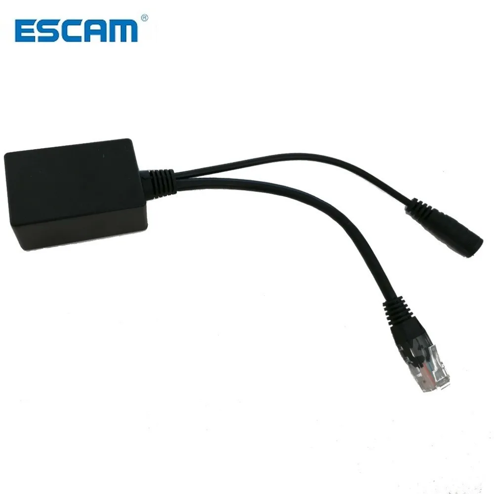 ESCAM Power Over Ethernet Izhod 48Volts PoE Pretvornik za vse 802.3 af ali 48V naprav