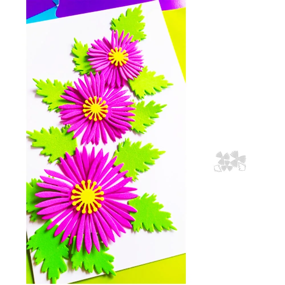 Priljubljena Cvetje Nastavite Rezanje Kovin Matrice Obrti Umre Scrapbooking Kartico, Zaradi Česar Album Reliefi Matrica Umre Cut Dekoracijo Slike 0 