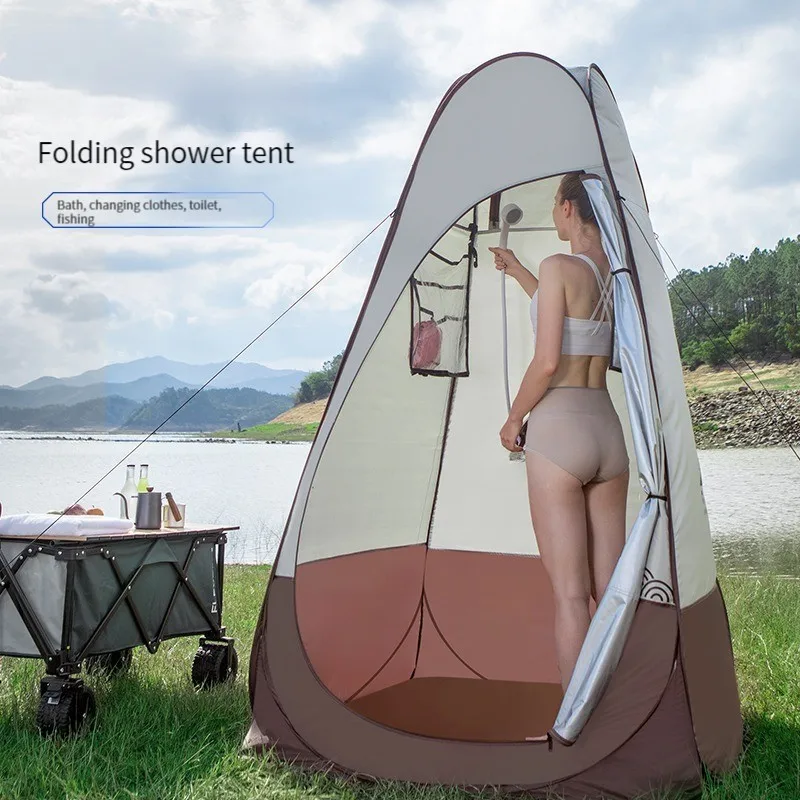Ribji rep en tuš spreminjanje šotor za zaščito pred soncem šotor, tuš spreminjanje skladišče mobilne zunanji wc